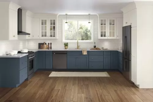 The top interior design trends to watch for in 2021 two tone kitchen cabinets