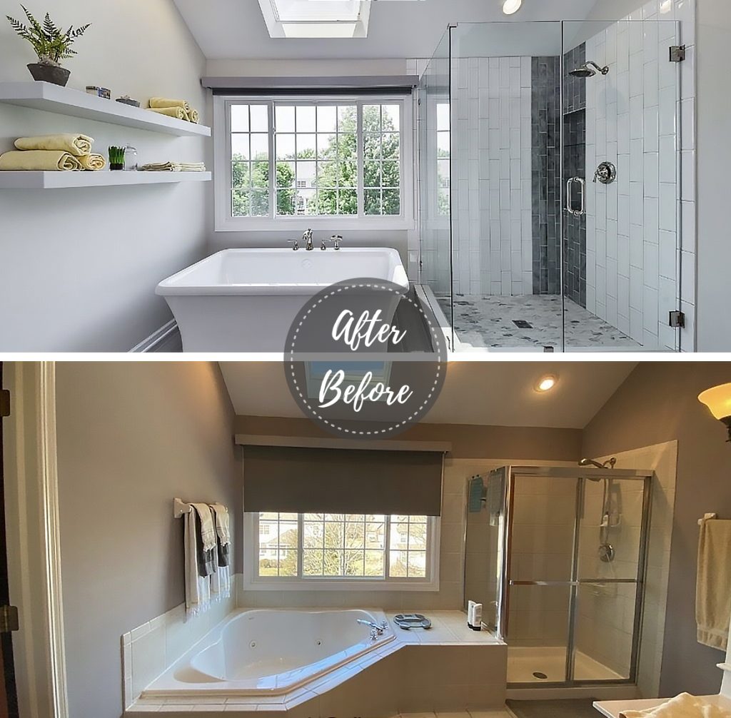 before and after bathroom remodel 5