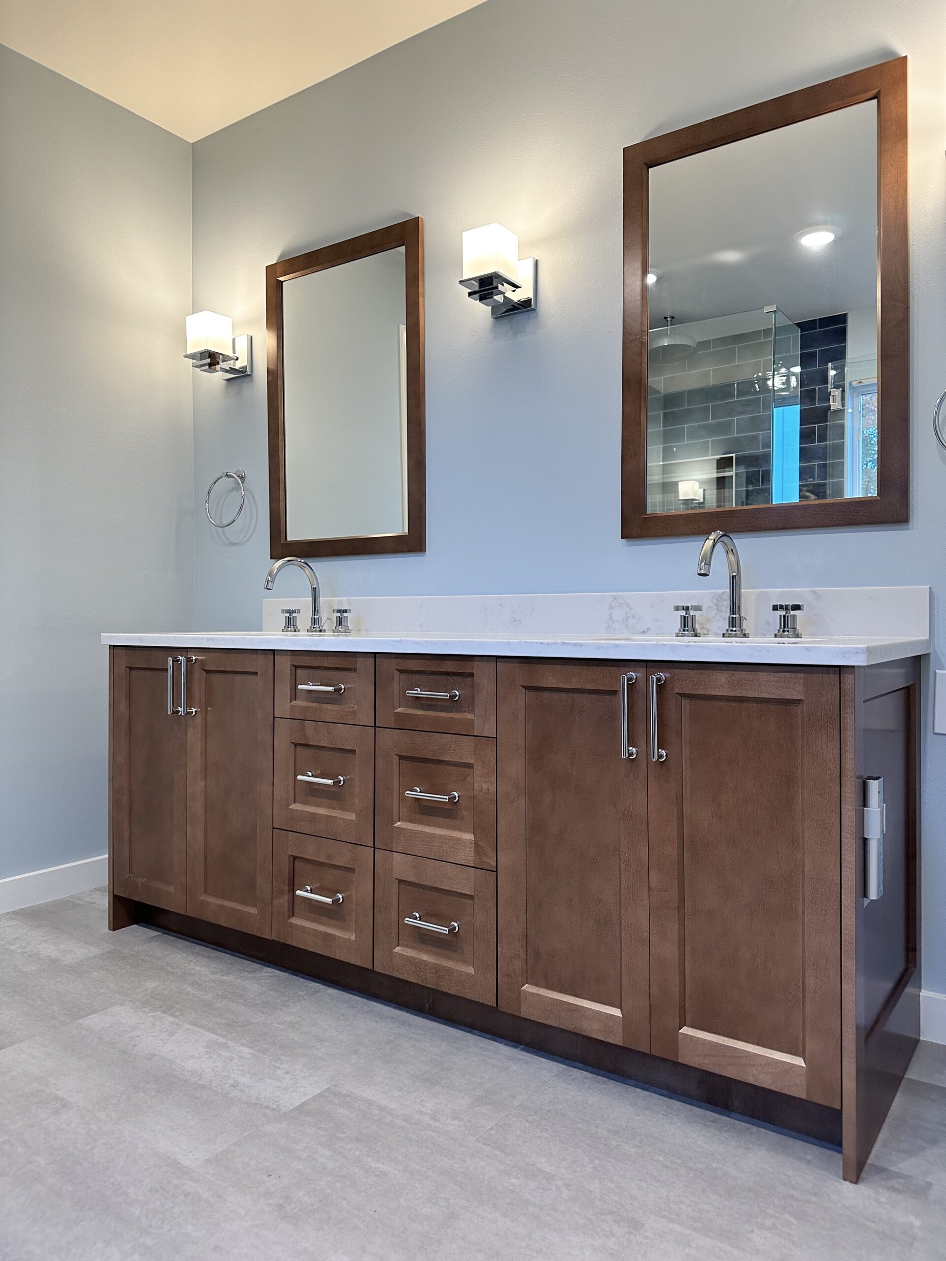 bathroom cabinets project